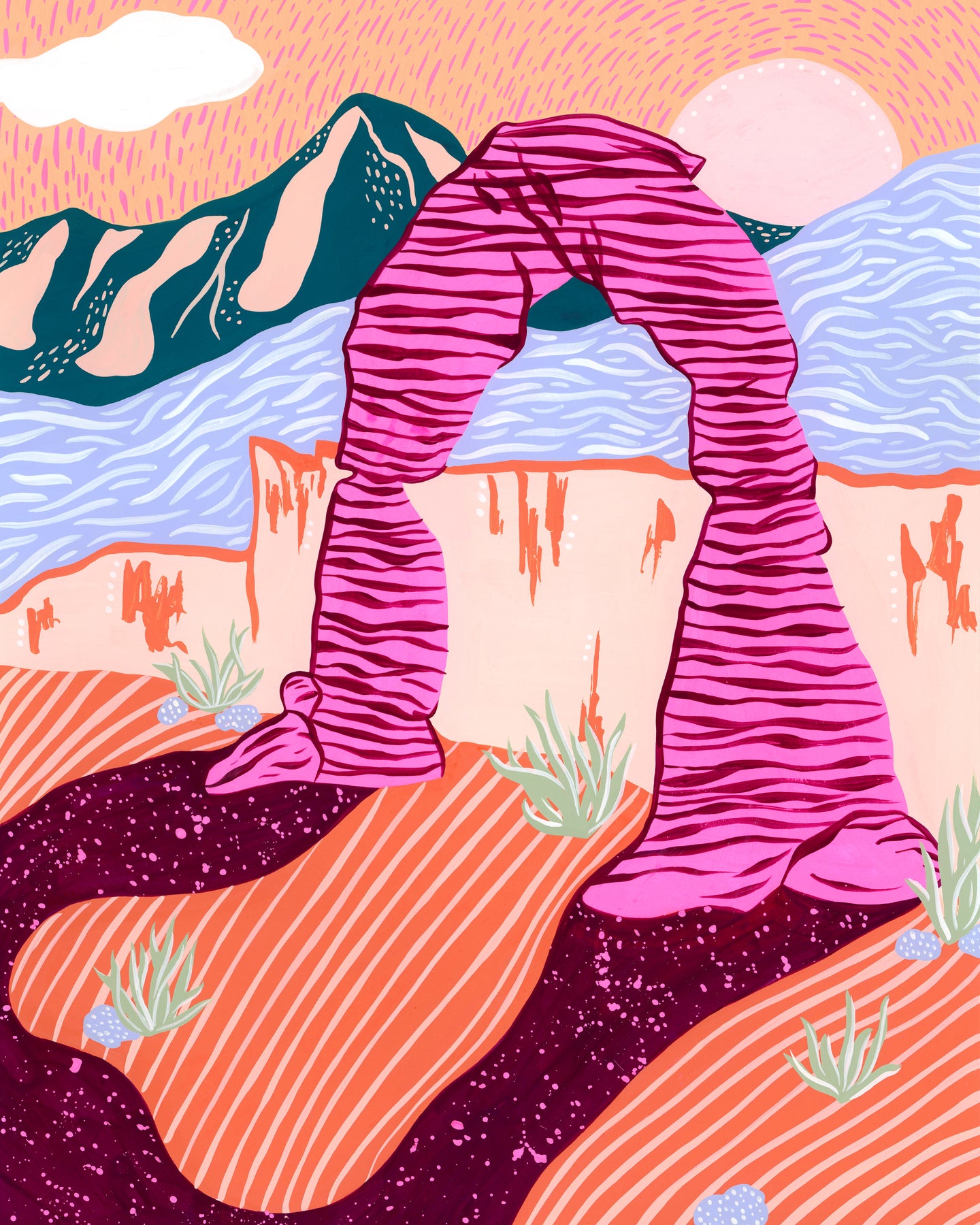 Delicate Arch at Sunrise Art Print